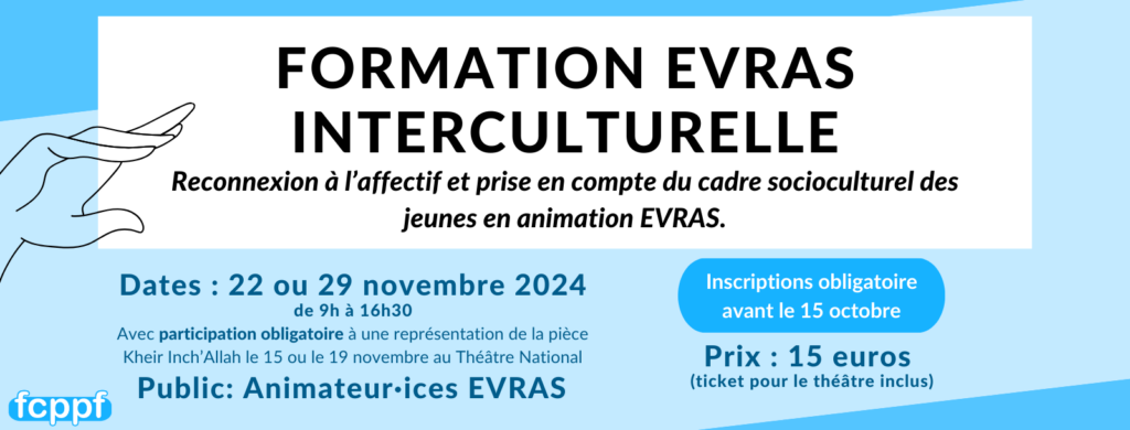 Formation EVRAS Interculturelle - 22 ou 29 novembre 2024