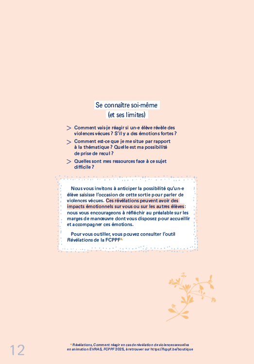 Avant-scène : Aborder avec des jeunes une œuvre sur la thématique des violences sexuelles faites aux mineur·es – Image 3